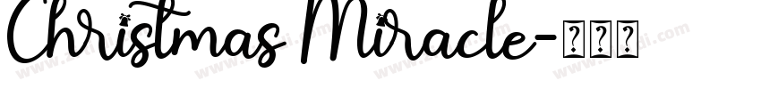 Christmas Miracle字体转换